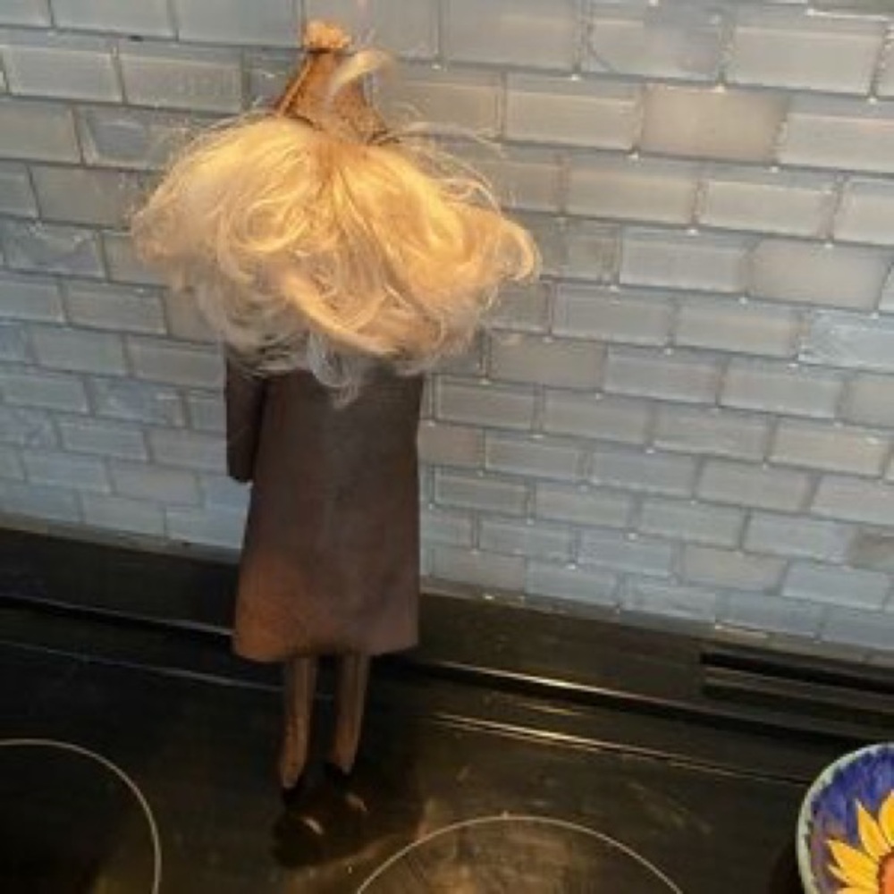 Blonde Fashion Doll in Brown Outfit and Matching Hat - Picture 2 of 6